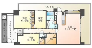ヴェルディ・ザ・ガーデン芳泉ウエスト 【5階】の間取り