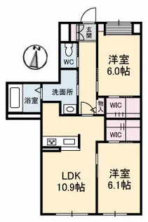 プランドミール【1階】の間取り