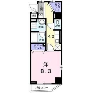 ラフィネ医大東【3階】の間取り