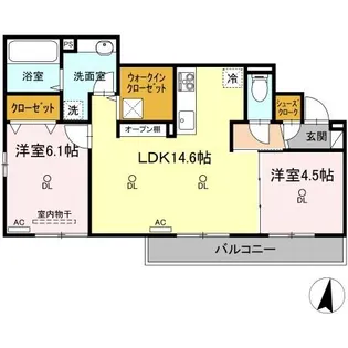 アルカンシエル Saya【1階】の間取り