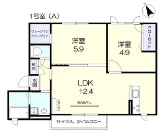 ヴィラ・カリーノ【2階】の間取り