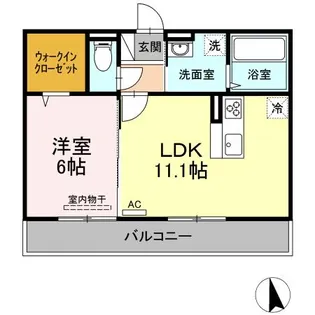 Lupinus Garden【1階】の間取り