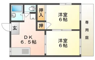 カーサフローレス【1階】の間取り