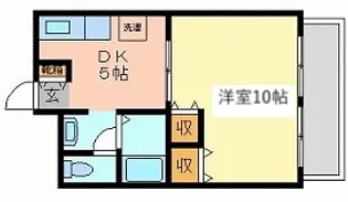 ウエルライフエイブル【5階】の間取り