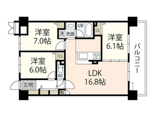 フィール野田公園【13階】の間取り