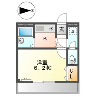 メゾンあさひ【1階】の間取り