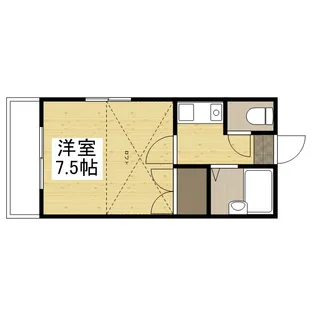 パレス奥田【1階】の間取り