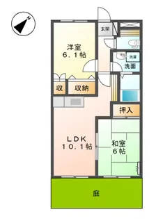 プロニティ オオフク弐番館【1階】の間取り
