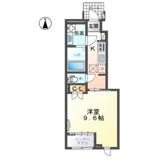 仮)スターテラスⅡ西大寺【1階】の間取り