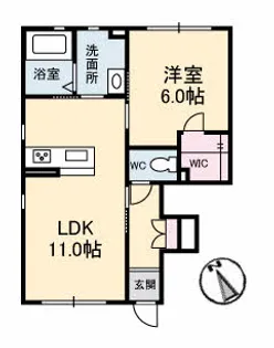 フォレスタ大元【1階】の間取り