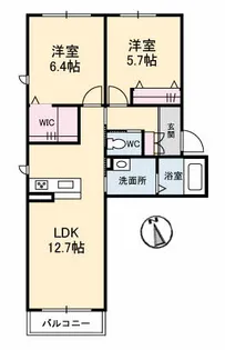 SUPREME福富【2階】の間取り