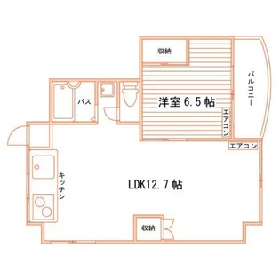 カサグランデ鹿田町【2階】の間取り