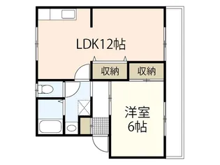 エレガンス近藤Ⅱ【2階】の間取り