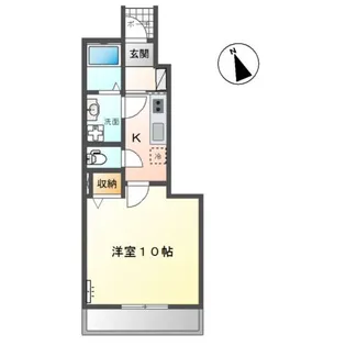 East City 壱番館【1階】の間取り