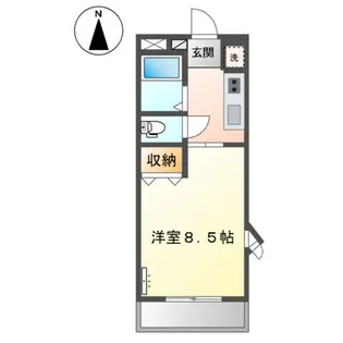 ハートハイム【1階】の間取り