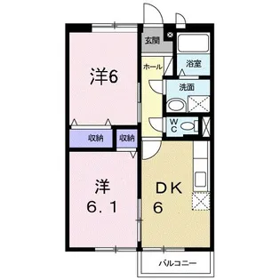 メゾン・ド・フローラ【2階】の間取り