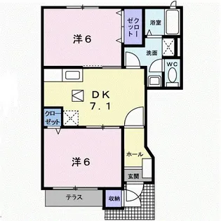 ケレス【1階】の間取り