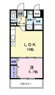 アバンツァート【6階】の間取り