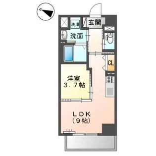 キアーズⅢ【7階】の間取り