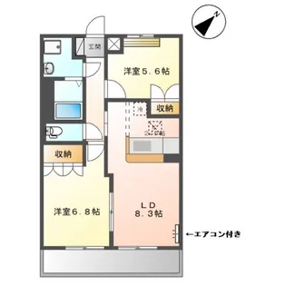 サンコート瀬戸 Ⅰ【1階】の間取り