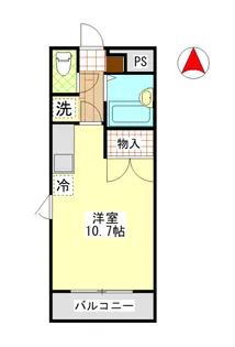 コンフォール【210号室】の間取り