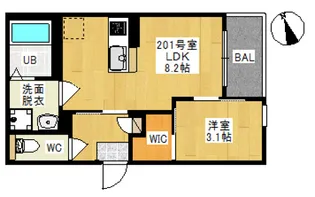 REGALEST 東古松【2階】の間取り