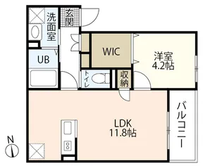 REGALE SHINE 福富西【3階】の間取り