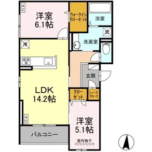 Le Trefle 【3階】の間取り