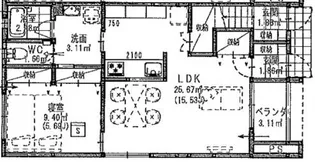 Mocha(モカ)【1階】の間取り