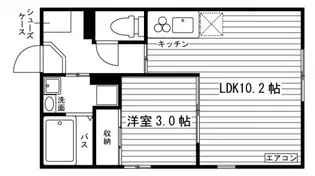 ドミール青江【1階】の間取り