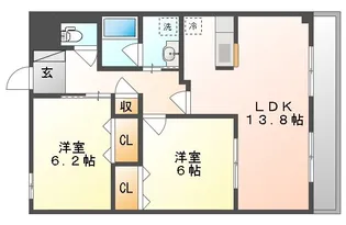 AZA才ノ免【2階】の間取り