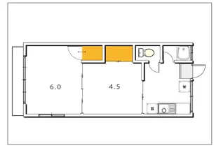 土田コーポ【1階】の間取り