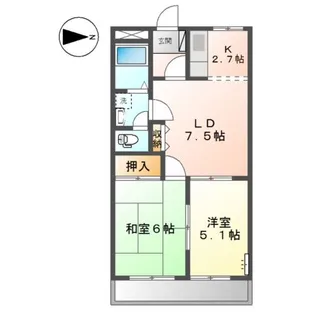 シエル【2階】の間取り