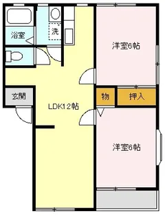 グレース松崎 F【201号室】の間取り