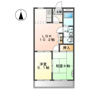 ファインヴィーブル参番館【1階】の間取り