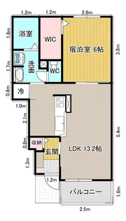 ヌーフ【101号室】の間取り