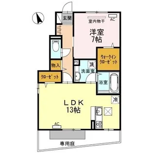 フローレン C棟【1階】の間取り