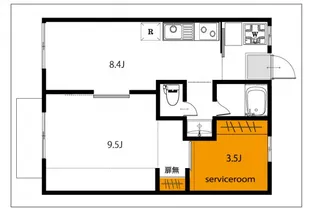 マンションフラワー【2階】の間取り