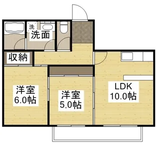 フェリーチェ中仙道A【1階】の間取り