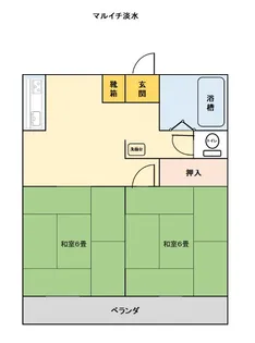 コーポモザン109【2階】の間取り