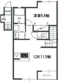 クレア南棟【2階】の間取り