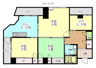 柳町マンション【2階】の間取り