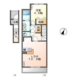 メゾン クリスタル【2階】の間取り