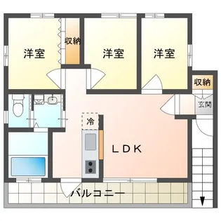 ルピナス津島【2階】の間取り