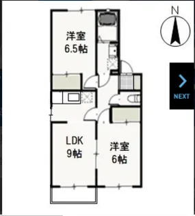 アーバンハイツ中井 B【2階】の間取り