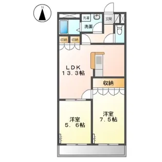 サンフィールド【2階】の間取り