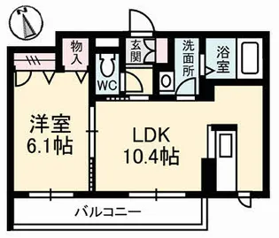 ソレイユコート神田町【2階】の間取り