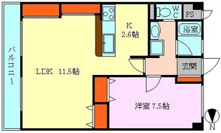 プロキオンⅠ【6階】の間取り