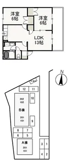 コーポNAKATA B【1階】の間取り