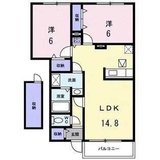 ヌーベル【1階】の間取り